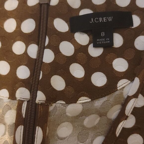 J. Crew Polka Dot Peplum Top. Size 8 - Picture 6 of 10